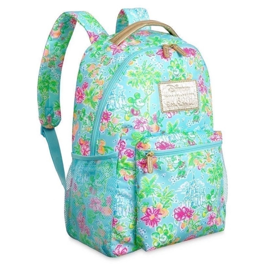NWT Lilly Pulitzer X Disney Parks -Lilly Loves Disney Backpack - Picture 4 of 8